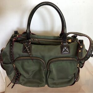 MZ Wallace Olive Green Shoulder Bag with Purse